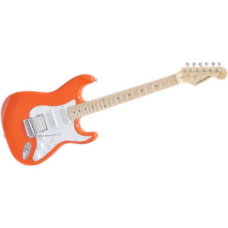 PLAYTECH (プレイテック) エレキギター ストラトキャスタータイプ ST250 S-S-H Maple Orange