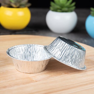 蛋糕磨具 一次性蛋撻模具圓形鋁箔錫紙托烘焙蛋糕模家用蛋搭皮托250個【MJ11706】