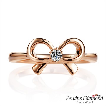 PERKINS 伯金仕 Butterfly玫瑰金系列 0.06克拉 鑽石戒指