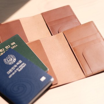 皮革護照夾