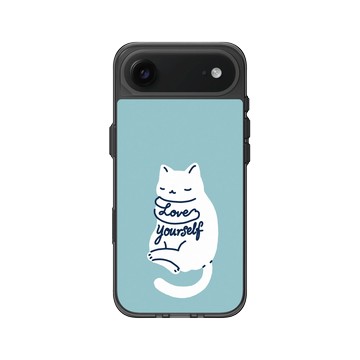 iPhone Air Clear (相機按鈕) 酷墨灰 - ilovedoodle (Lim Heng Swee) - Mindful Cat - Love Yourself