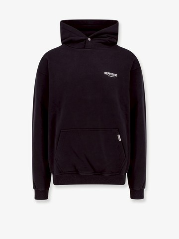 Cotton sweatshirt with frontal and back logo - REPRESENT - gender_Man