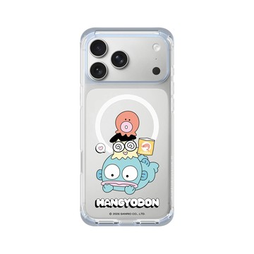 iPhone 17 Pro Max ClearX (MagSafe 兼容) 冰透藍 - 三麗鷗-人魚漢頓 Hangyodon - 疊疊樂