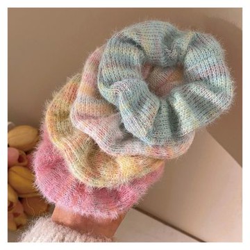 【HERA赫拉】軟糯海馬毛漸層大腸髮圈四入組 H114121802