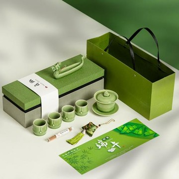 端午節整套功夫茶具粽子文創禮品高檔茶具套裝商務伴手禮企業團購