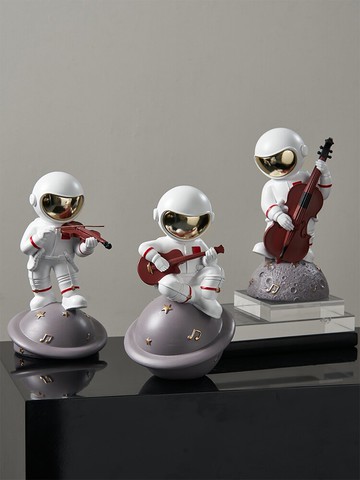 創意輕奢宇航員擺件家居客廳臥室酒柜裝飾太空人男生房間擺設禮物