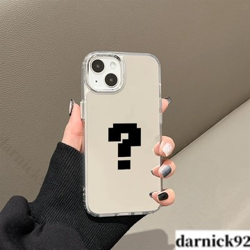 簡約問號Magsafe磁吸手機殼iPhone16 磨砂膚感 蘋果i15 14 13 12 11 Pro防摔殼
