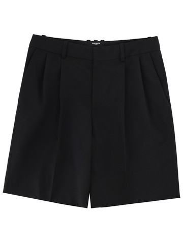 balmain wool tailored shorts