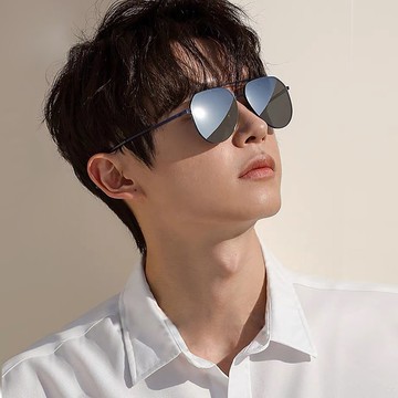 時尚舒適彈力寶麗來飛官寶麗來偏光墨鏡│UV400太陽眼鏡-2色