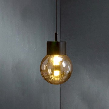 琥珀色玻璃造型吊燈 F97-51-5072-2 (附燈泡不保固)