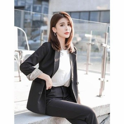 Chic 通勤 令和 Ol パンツスーツ フォーマル ビジネス ボタン お呼ばれ 2点 長袖ジャケット スキニーパンツ レディース 二次会 代30代40代 通販 Lineポイント最大get Lineショッピング