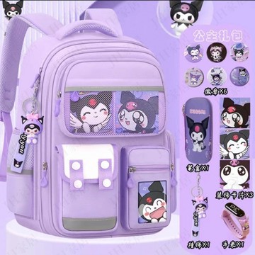 免運✨cp值超高🔆庫洛洛米女孩護脊書包小學生六年級大容量兒童減負雙肩雙肩包背包 兒童書包 庫洛米書包 酷洛米書包 QV3