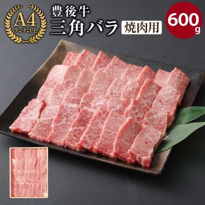 ふるさと納税 宇佐市 豊後牛三角バラ焼肉用(600g) 