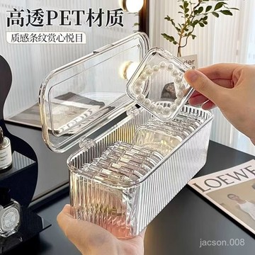 下殺價💖手鐲收納盒防氧化文玩水晶鐲子防塵透明便攜式首飾專用整理盒 GTKB