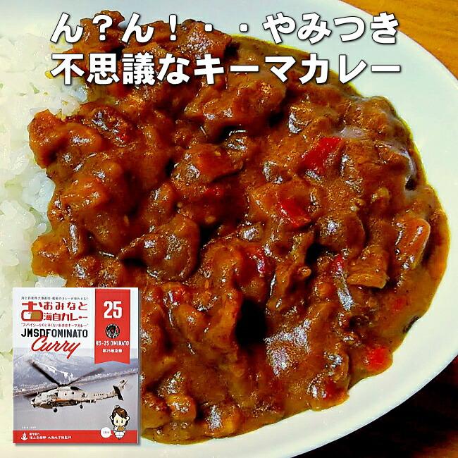 送料無料 おおみなと海自カレー第25航空隊キーマカレー 商品紛失補償付 青森 むつ 海上自衛隊 ミリめし 海軍カレー ご当地カレー 駅 SA サービスエリア