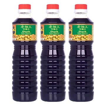 大華醬油 特級純釀造醬油 老抽  640ml  3瓶