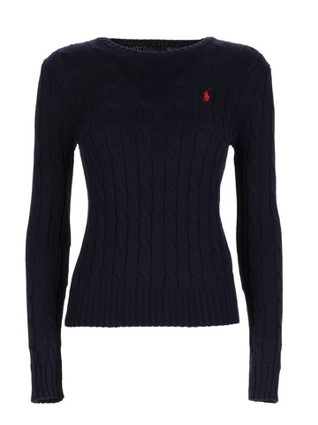 polo ralph lauren cable knit with logo