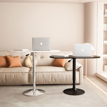 現代簡約電腦桌茶幾邊幾餐桌多用可升降旋轉臥室客廳桌床邊電腦桌