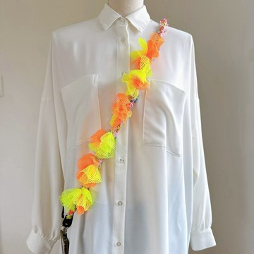 Shoulder Strap・荷葉邊網眼