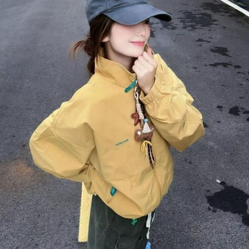 【全店免運 台灣出貨】戶外三合一新款超好看防風徒步登山夾克黃色衝鋒衣外套女防潑水防風外套 風衣外套 衝鋒衣