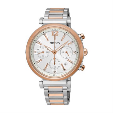 seiko SK037 Lukia V175-0DY0KS(SSC844J1)時尚太陽能計時腕錶/白面36mm｜樂天全館特惠中★指定刷卡回饋10%