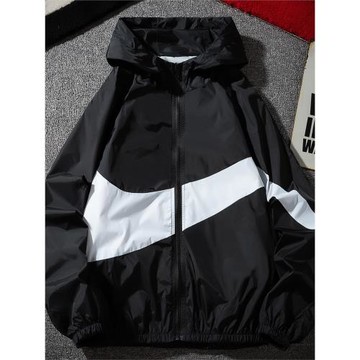 運動外套女春秋寬松大碼胖mm女裝新款夾棉短款夾克沖鋒衣休閑風衣