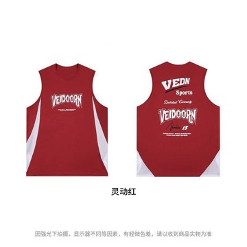 臺灣出貨 新款潮流背心靈動男籃球運動跑步訓練服夏季無袖坎肩透氣上衣體育生衣服短袖t恤排球衣