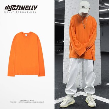 長袖t恤男士衛衣春秋季2025新款潮牌夏季冰絲ins潮流打底衫上衣服