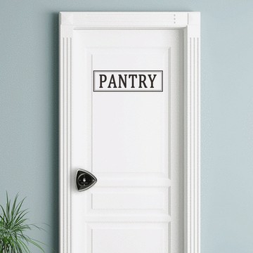 英文標語PANTRY食品貯藏室門貼家居牆面裝飾牆貼紙自粘QT872