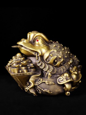 金蟾店物聚盆件日斗金蟾蜍家居意工品