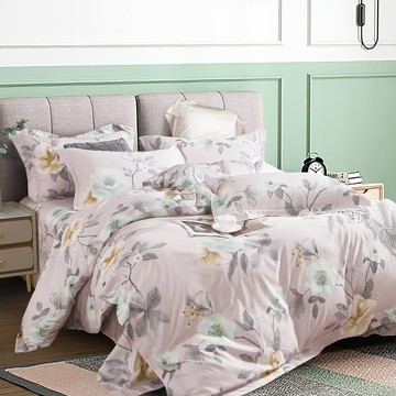 (雙人/加大) / 吸濕排汗萊賽爾兩用被床包組 / 花間晨露 / 網路限定 / DON