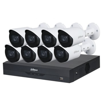 Dahua 昌運監視器 送2TB 套餐 DH-XVR5108HS-I3 8路主機+DH-HAC-HFW1500TN-A5MP 紅外線槍型攝影機*8