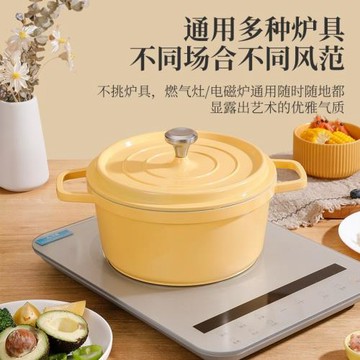 琺瑯鍋家用多功能蠱鍋陶瓷燉鍋砂鍋煲湯鍋搪瓷不粘沙鍋燜燒鍋煮鍋