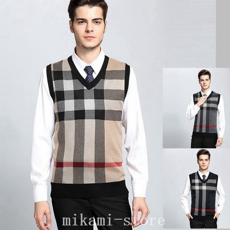 ベストニットメンズ前開きvネック紳士ベスト春秋大きいサイズ4xlビジネスベストアーガイルオフィスゴルフカジアルスクールブランドコットン綿 通販 Lineポイント最大get Lineショッピング