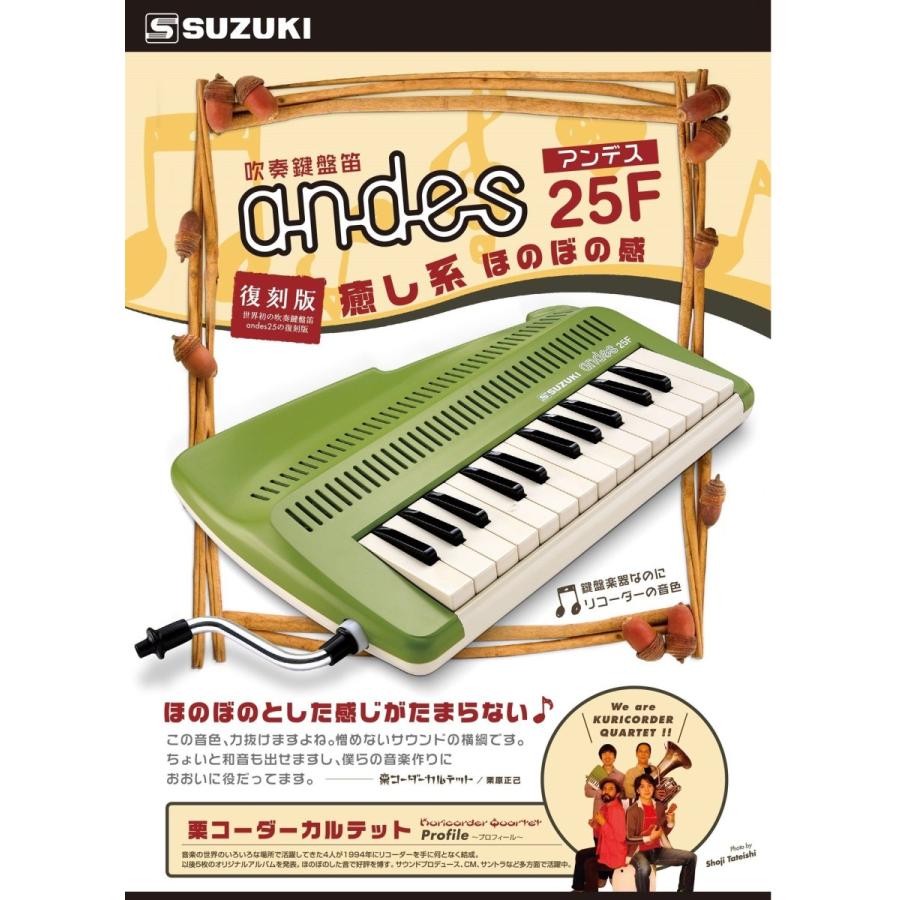 SUZUKI スズキ 鍵盤リコーダー アンデス andes 25F