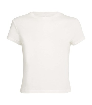 Skims Cotton-Blend Shrunken T-Shirt