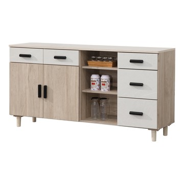 Homelike 喜家居5.3尺餐櫃(木面)(2257)