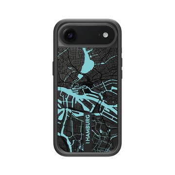 iPhone Air Mod NX -邊框背蓋組合 (相機按鈕) 黑 - JOCR - Hamburg (Black Logo)
