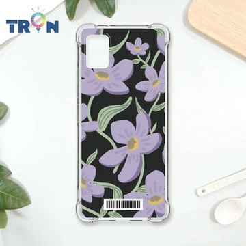 TRON 三星 A51 平塗手繪花朵B款 四角防摔載具殼 軟殼 手機殼