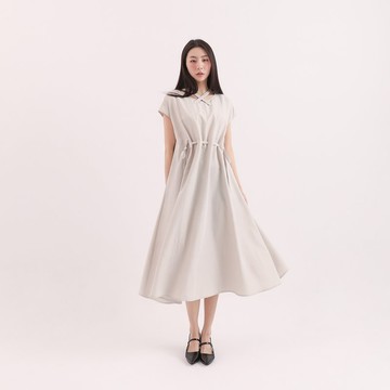 【經典原創】Xiyue_溪月綁帶洋裝_CLD035_卡其