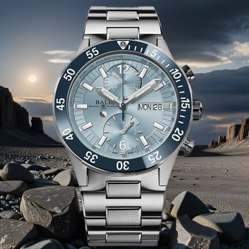 BALL 波爾 Roadmaster Rescue系列 限量 鈦金屬計時機械錶-42mm DC3030C-S3-IBE
