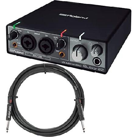 Roland RUBIX22 2-In 2-Out USB Audio Interface Bundle with Instrument Cable