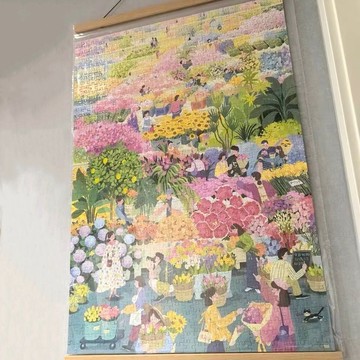【蜜糖の收納】臺灣出貨 拼圖1000片500片 成品保護袋海報美術作品掛牆防塵加厚高清保護膜平口袋