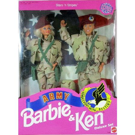 Star 'N Stripes ARMY Barbie ＆ Ken Deluxe Set並行輸入