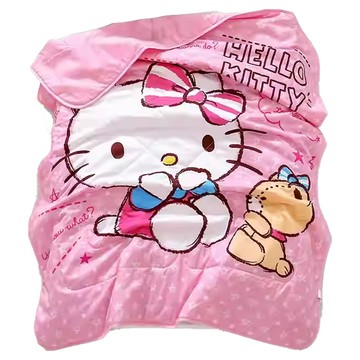 LoveCity 寢城之戀 台灣製 正版授權 蜜絲絨超柔暖暖被  150 x 195cm  Hello Kitty