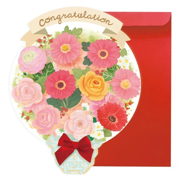 From&To 捲筒紙卡片組 FT5002-1  1個裝  花束 多色