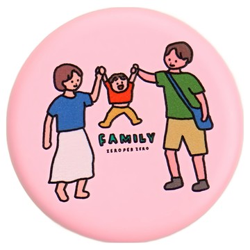 ZERO PER ZERO 手機氣囊支架  粉色家庭跳躍款  1個