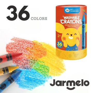 【JarMelo 原創美玩】可水洗蠟筆(36色) JA92620