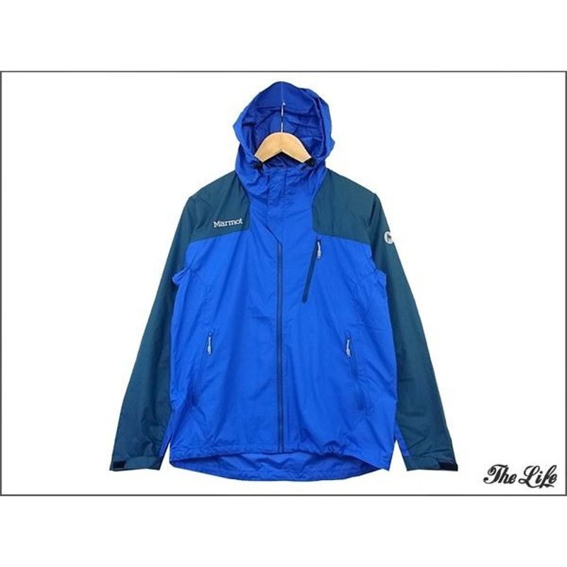 中古 美品 Marmot マーモットヒートナビ シェルジャケットM/BLUE MJJ