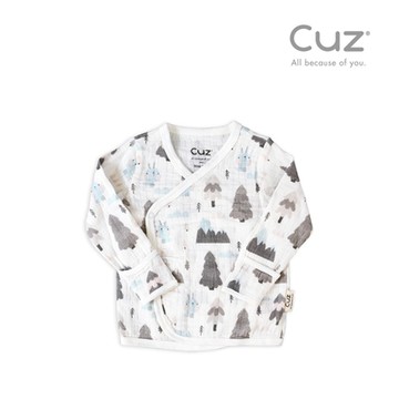 Cuz 有機棉反摺袖肚衣(0-3m) 多款可選